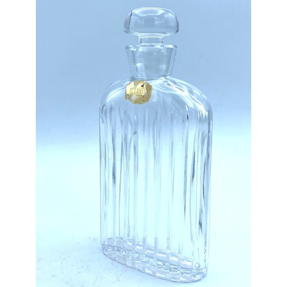 Atlantis Whiskey Hand Blown Glass Decanter and  Stopper Sonnet 7 inches - Picture 2 of 8
